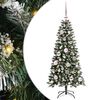 vidaXL Dirbtinė Kalėdų eglutė Žalia 120 cm PVC, plastikas ir plienas
