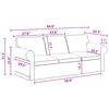 vidaXL Sofos komplektas 2 pcs Tamsiai pilka 215 x 82 x 80 cm audinys