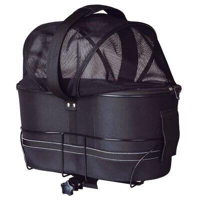 TRIXIE Galinis dviračio krepšys augintiniams, juodas, 29x49x60cm