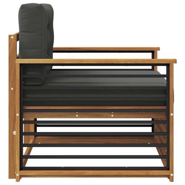 vidaXL Lauko sofos komplektas Tvirta akacijos mediena ir poliesteris