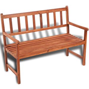 vidaXL Sodo suoliukas, 120 cm, akacijos medienos masyvas