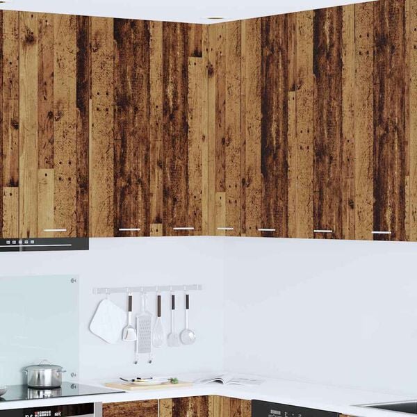 vidaXL Pakabinama spintelė Senos medienos ir baltos 57 x 57 x 100 cm