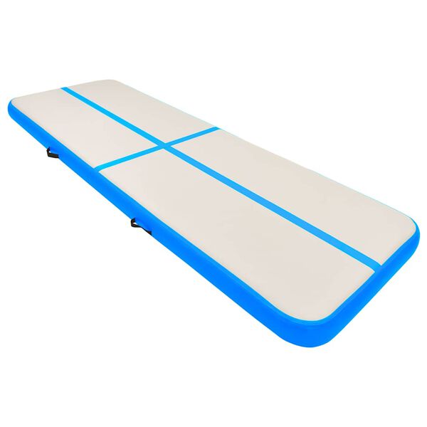 vidaXL Pripučiamas gimnastikos kilimėlis, mėlynas, 300x100x20cm, PVC
