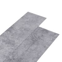 vidaXL Grindų plokštės, betono pilkos, PVC, 5,26m², 2mm, nelipnios