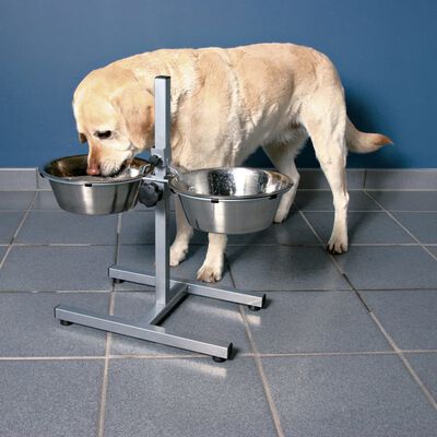 TRIXIE Reguliuojamas šuns dubenėlių stovas, 9 l, 28 cm, 24923