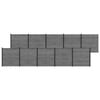 vidaXL Tvoros rinkinys 1737 x 186 cm WPC ir aliuminis Pilka