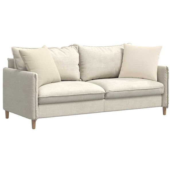 vidaXL Sofa Pagalvės 2 pcs Smėlio 50 x 50 cm audinys