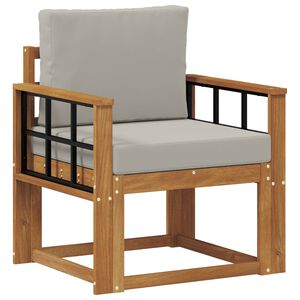 vidaXL Lauko sofa Tvirta akacijos mediena ir poliesteris