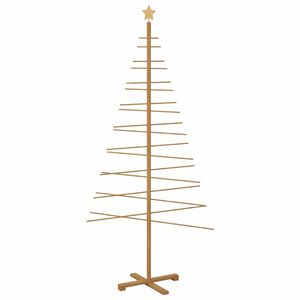 vidaXL Medinė Kalėdų eglutė Ruda 210 cm Bambukas