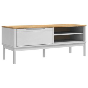 vidaXL Koridoriaus suolelis FLORO Balta 115 x 40 x 45 cm