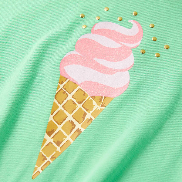 Vaikiški marškinėliai, šviesiai žalios spalvos, 128 dydžio