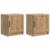 vidaXL &Scaron;alia lovos spintelė 2 pcs Artisano ąžuolo 43 x 34,5 x 47 cm