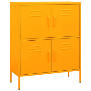 vidaXL Sandėliavimo spintelė, geltona, 80x35x101,5cm, plienas