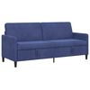 vidaXL Sofa su saugojimo vieta Policijos mėlyna 192 x 78 x 87 cm