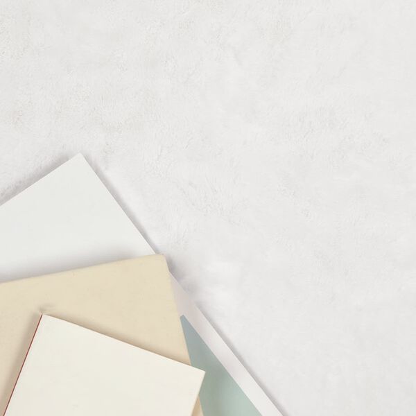 vidaXL Dirbtinio triu&scaron;io kailio kilimas Olite Balta &Oslash; 80 cm