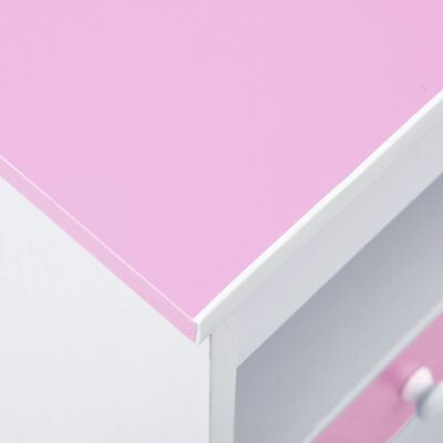 vidaXL Vaikiškas piešimo stalas, rožinis ir baltas, pakreipiamas