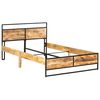 vidaXL Lovos rėmas, 120x200cm, mango ir pu&scaron;ies medienos masyvai