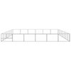 vidaXL Voljeras šunims, sidabrinės spalvos, 48m², plienas