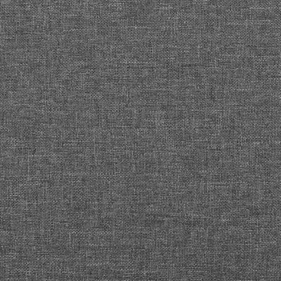 vidaXL Lova su spyruoklėmis ir čiužiniu, tamsiai pilka, 120x200 cm