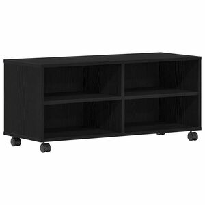 vidaXL Televizoriaus spintelė 90 x 35 x 40.5 cm Juoda Apdirbta mediena