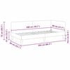 vidaXL Kampinė lovos konstrukcija Taupe 80 cm x 200 cm Aksomas