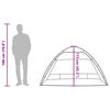 vidaXL Paplūdimio palapinė, pilka, dvivietė, greito atleidimo
