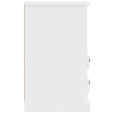 vidaXL Naktinė spintelė, baltos spalvos, 43x36x60cm, blizgi