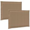 vidaXL Sėdynių pagalvėlės 2 vnt. Poliesteris Taupe 47 x 36 x 2 cm