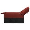 vidaXL Arklių antklodė Bordo ir juoda 125 cm Poliesteris