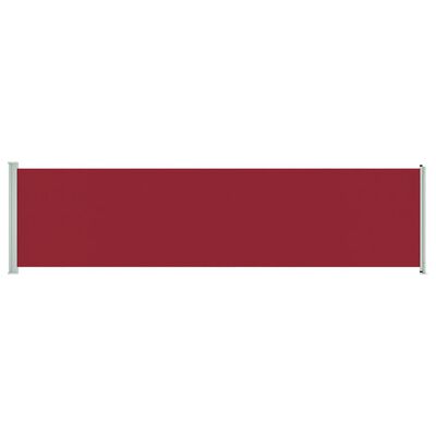 vidaXL Ištraukiama šoninė kiemo markizė, raudonos spalvos, 600x160cm