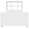 vidaXL Lovos rėmas be čiužinio, baltas, 90x200cm, pu&scaron;ies masyvas