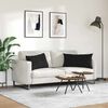 vidaXL Sofa Pagalvės 2 pcs Juoda 80 x 40 cm audinys
