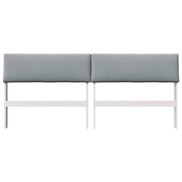 vidaXL Apmu&scaron;ta lovos galvūgalis &Scaron;viesiai pilka 180 cm