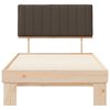 vidaXL Lovo rėmas su apmuštu galvūgaliu Taupe 100 x 200 cm