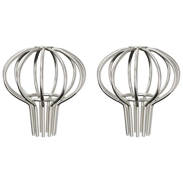 vidaXL Latako lapo apsauga 2 pcs Sidabro 50 mm Nerūdijantis Plienas