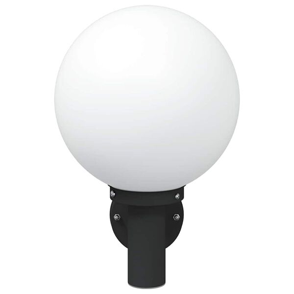 vidaXL Lauko sieninė lemputė Juoda 28 x 25 x 38 cm