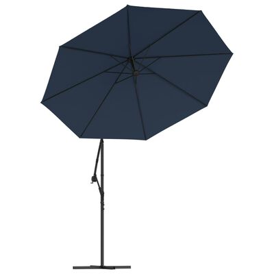 vidaXL Pakaitinis audinys gembiniam skėčiui, mėlynos spalvos, 350cm
