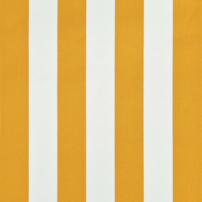 vidaXL Ištraukiama markizė, geltonos ir baltos spalvos, 200x150cm