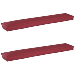 vidaXL Pallet pagalvių rinkinys 2 vnt. Oksfordo audinys Vyno raudona