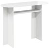 vidaXL Konsolinis stalas Itin blizgi balta 100 x 39,5 x 75 cm