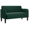 vidaXL Dvivietė sofa, tamsiai žalia, 109 cm, aksomas