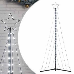 vidaXL LED Kalėdų eglutė 339 LED &Scaron;alta Balta 187 cm