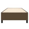 vidaXL Lovos rėmas su spyruoklėmis, tamsiai rudas, 80x200cm, audinys