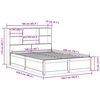 vidaXL Lovos rėmas be čiužinio, 160x200cm, pu&scaron;ies medienos masyvas