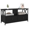 vidaXL Televizoriaus spintelė Juodas ąžuolas 90 x 33 x 45 cm