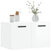 vidaXL Sieninė spintelė, balta, 60x36,5x35cm, mediena, blizgi