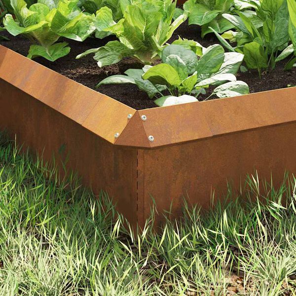 vidaXL Sraigių tvoros 8 pcs Rūdijanti