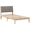 vidaXL Lovos rėmas Ruda 100 x 200 cm Kietos pu&scaron;ies mediena