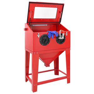 vidaXL Smėliavimo kabinetas 245 l 120 PSI &Scaron;altai valcuotas plienas
