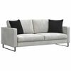 vidaXL Sofa Pagalvės 2 pcs Juoda 45 x 45 cm Kordūrinis audinys